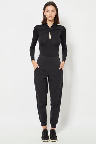Pantaloni a vita alta - Nero