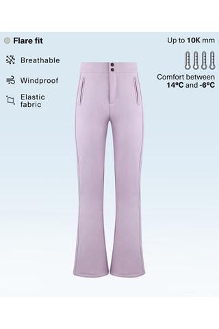 Pantaloni flare - Malva