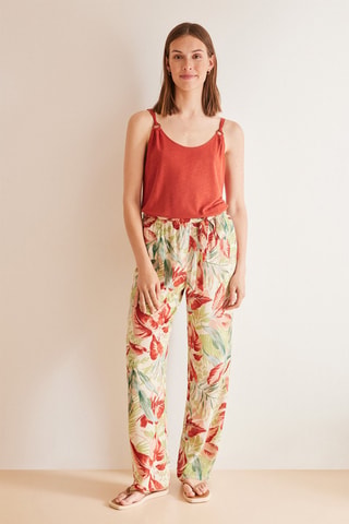 Pantaloni a vita alta - Rosso