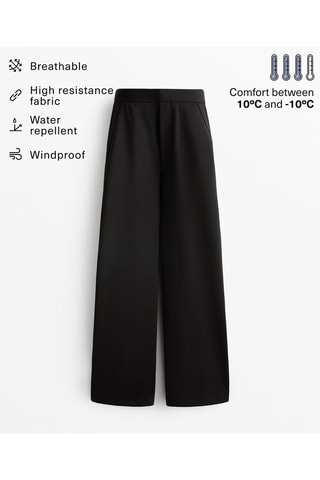 Pantaloni wide legs - Nero