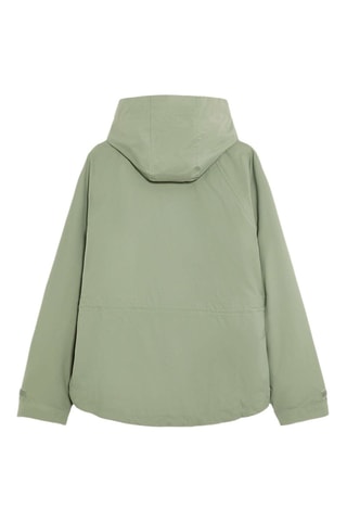 Giacca a vento con cappuccio - Verde chiaro