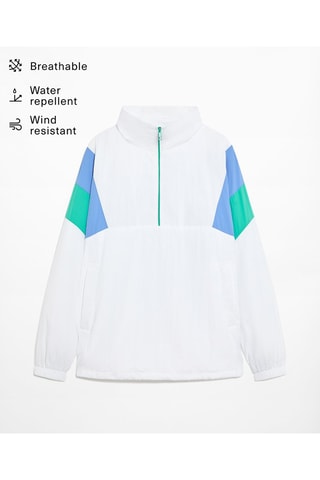 Giacca a vento oversize - Bianco