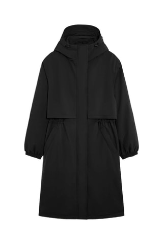 Impermeabile con cappuccio - Nero