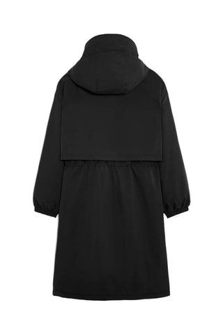 Impermeabile con cappuccio - Nero
