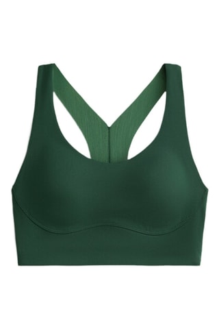 Top sportivo push-up - Verde scuro
