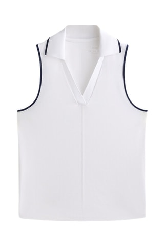 Polo senza maniche - Bianco
