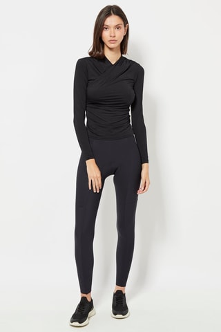 Leggings a vita alta - Nero
