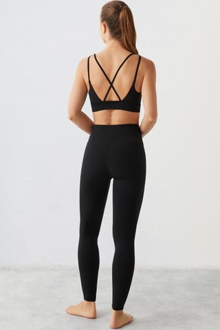 Leggings a vita alta - Nero