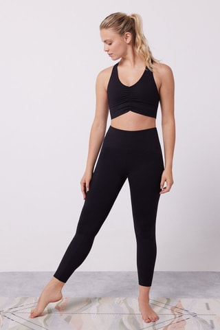 Leggings a vita alta - Nero