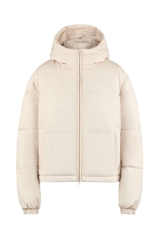 Piumino con cappuccio - Beige