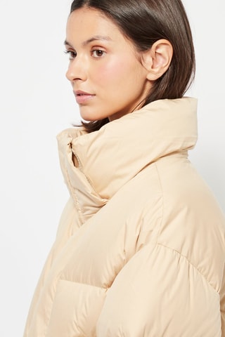 Piumino con cappuccio - Beige