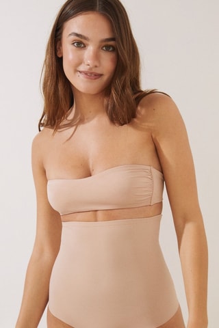 Slip a vita alta - Beige