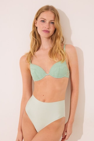 Slip a vita alta - Verde acqua