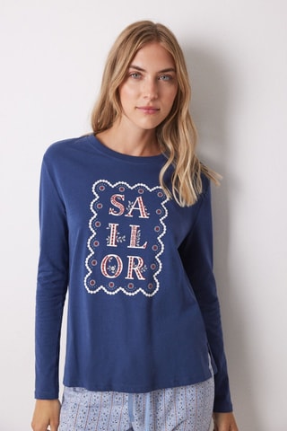 T-shirt - Marineblauw