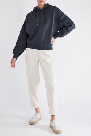 Felpa con cappuccio - Blu notte