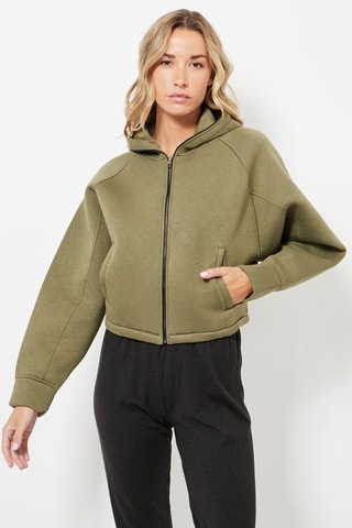 Felpa con cappuccio - Verde
