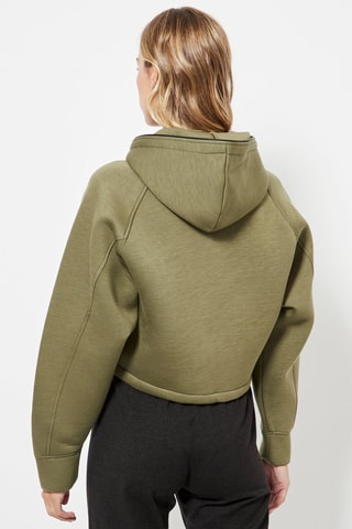 Felpa con cappuccio - Verde