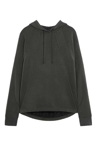 Felpa con cappuccio - Verde scuro 