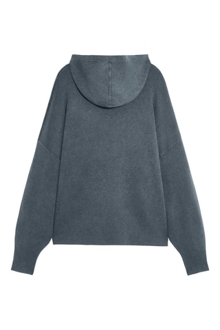 Felpa relaxed con cappuccio - Grigio