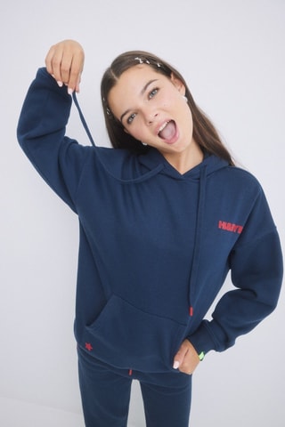 Felpa in pile - Navy
