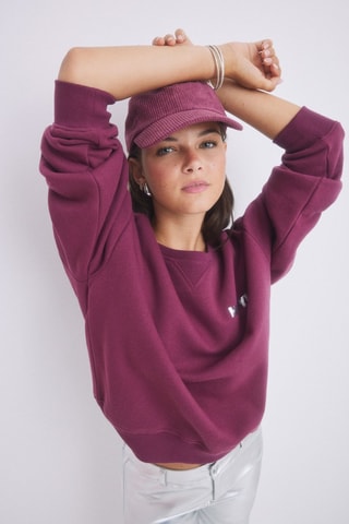 Felpa in pile - Bordeaux