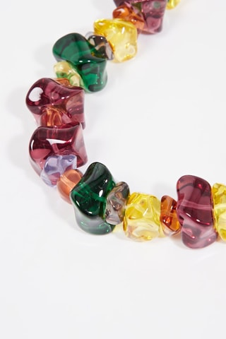 Collana - Verde e bordeaux