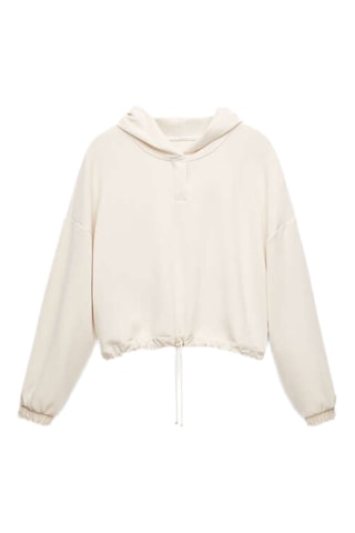 Felpa con cappuccio - Beige