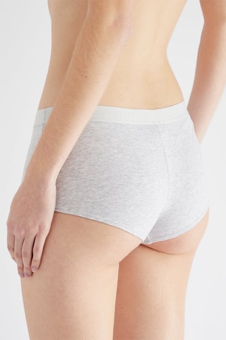 2 culotte - Grigio chiaro melange e bianco