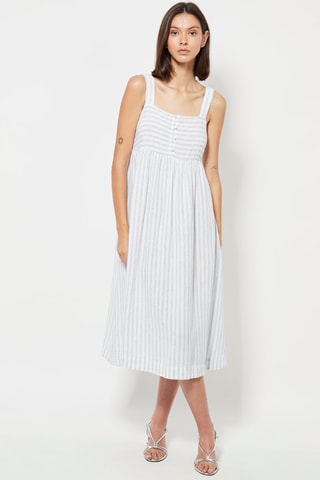 Camicia da notte in lino - Bianco