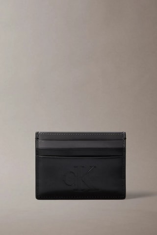 Porte-cartes en cuir nappa - Noir