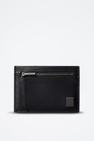 Porte-cartes en cuir - Noir