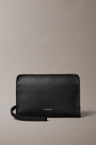 Pochette en cuir - Noir