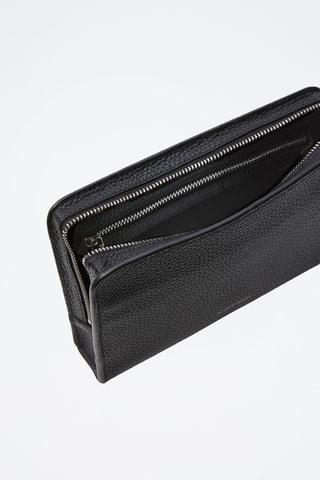 Pochette en cuir - Noir
