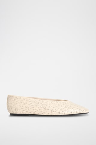 Ballerines en cuir de chèvre - Jaune
