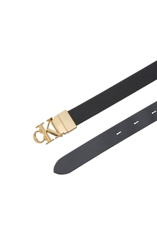 Ceinture réversible en cuir - Noir
