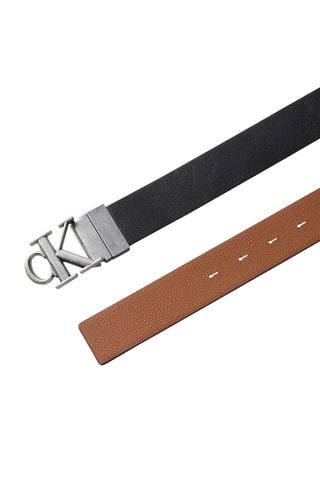 Ceinture réversible en cuir - Noir