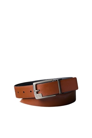Ceinture en cuir de buffle - Marron