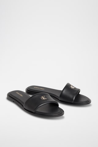 Mules en cuir - Noir