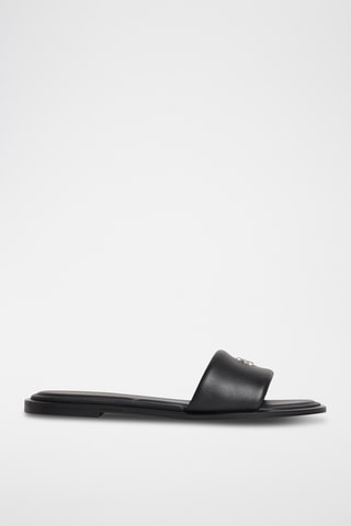 Mules en cuir - Noir