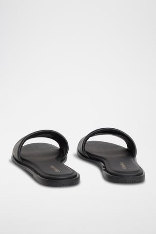 Mules en cuir - Noir
