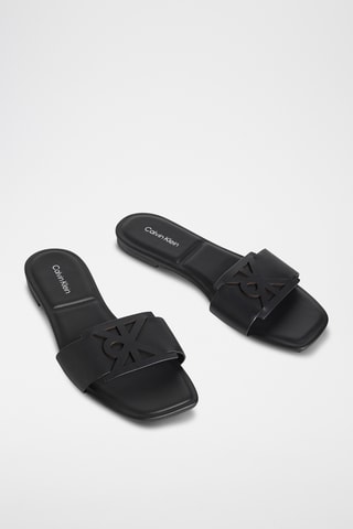 Mules en cuir - Noir