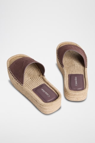 Mules en nubuck - Marron foncé
