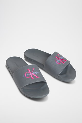 Mules - Bleu cobalt et fuchsia