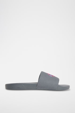 Mules - Bleu cobalt et fuchsia
