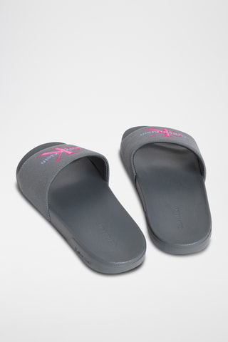 Mules - Bleu cobalt et fuchsia
