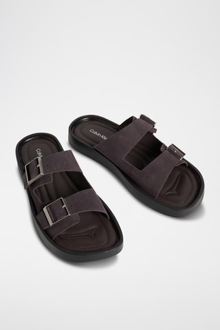 Mules en nubuck - Marron