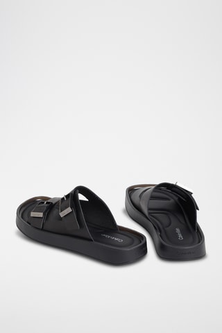 Mules en cuir - Noir