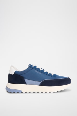 Baskets en cuir - Bleu cobalt