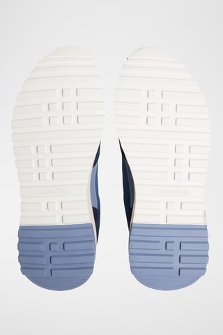 Baskets en cuir - Bleu cobalt