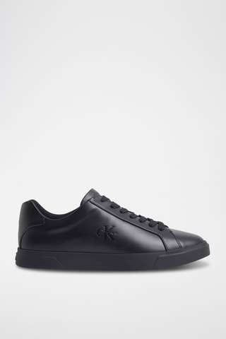 Zapatillas de piel - Negro